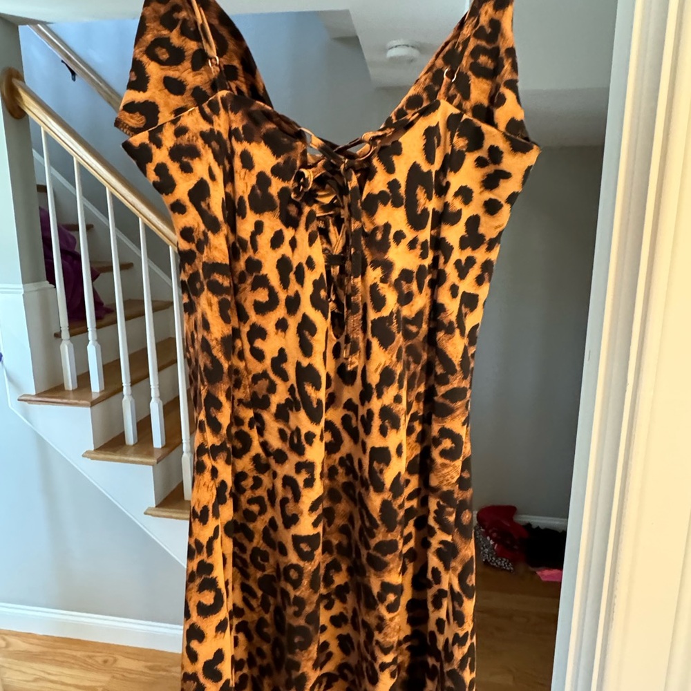Sexy leopard print dress